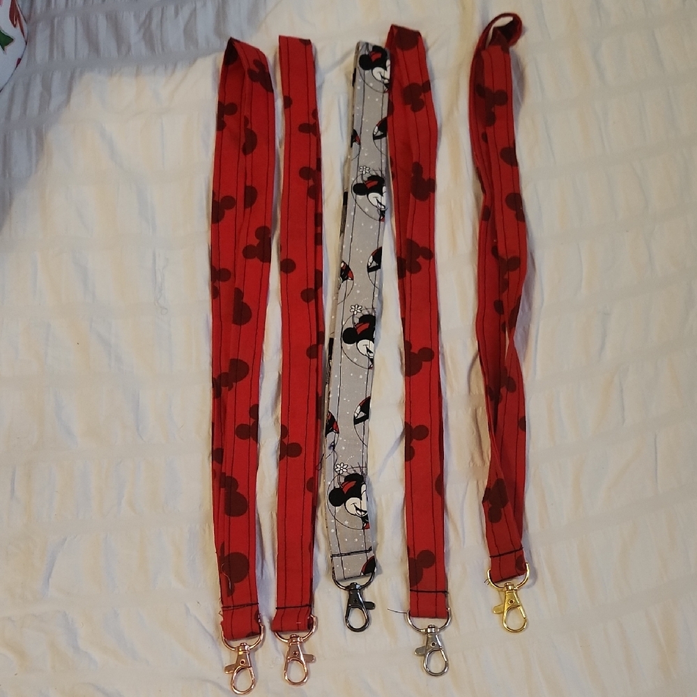 Red and Black Lanyard Set